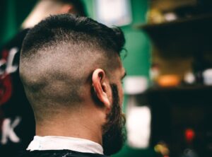 low fade fluffy hair